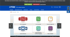Desktop Screenshot of de.tdk-lambda.com