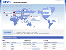Tablet Screenshot of global.tdk-lambda.com