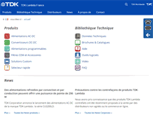 Tablet Screenshot of fr.tdk-lambda.com